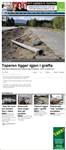 Taperen ligger igjen i grøfta